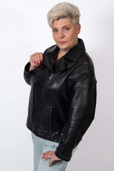 Women's leather jacket Bojana Black